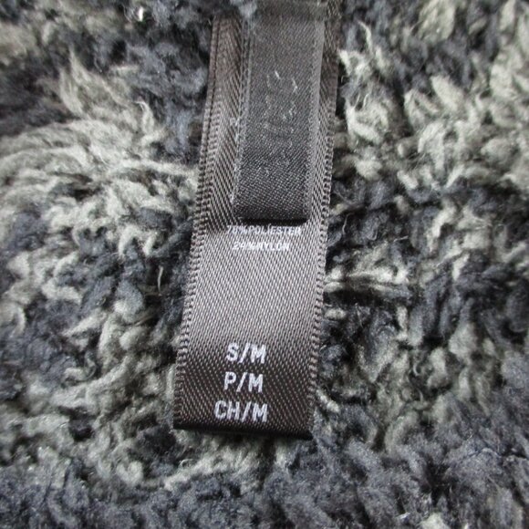 SKIMS Cozy Houndstooth Sweater Unisex Small Onyx Soft Fuzzy Lounge Comfort NWOT - Picture 4 of 9